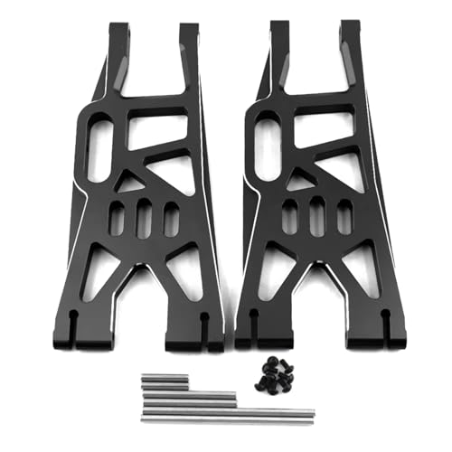 Für Traxxas Xmaxx 6S 8S 1/5 RC Für Monster Truck 2 Stücke Metall Vorne Hinten Unten Suspension Arm Upgrade Teile Zubehör RC Autoteile(Black) von YONMFRDS