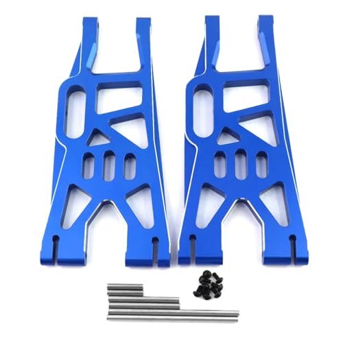 Für Traxxas Xmaxx 6S 8S 1/5 RC Für Monster Truck 2 Stücke Metall Vorne Hinten Unten Suspension Arm Upgrade Teile Zubehör RC Autoteile(Blue) von YONMFRDS
