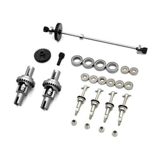 Für WLtoys 284131 K969 K979 K989 K999 P929 P939 1/28 RC Auto Teile Metall Upgrade Getriebe Differential Antriebswelle Lager Rc Differential Becher(Gray) von YONMFRDS