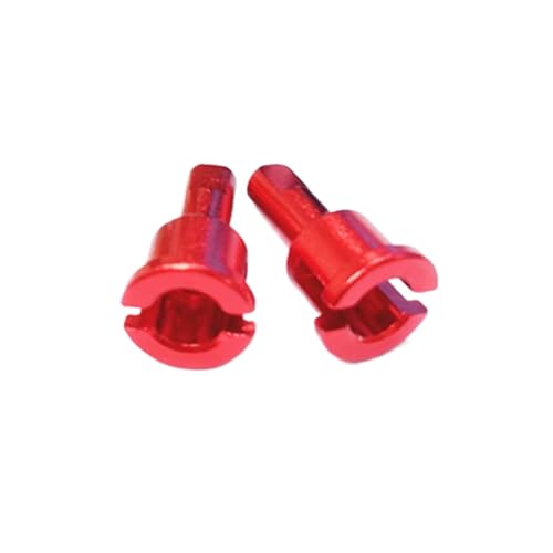 Für Wltoys A949 A959-B A969 A979 K929 1/18 RC Upgrade Teil 2pc CNC 6061 Metall Differential Tasse Antriebswelle Rc Differential Becher(Red) von YONMFRDS
