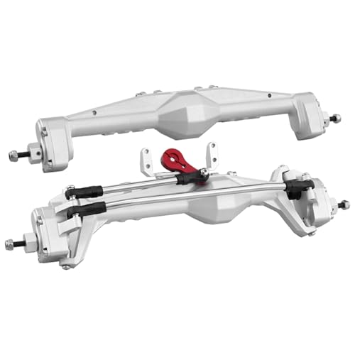 RC Autoteile Für Axial Für Capra 1.9 Für UTB Für AXI03004 Für Buggy F9 Für Wraith 90018 RR10 Für 1/10 RC Crawler Ganzmetall-Upgradeteil Für Die Portalachse Vorne Und Hinten(Silver,Front Rear) von YONMFRDS
