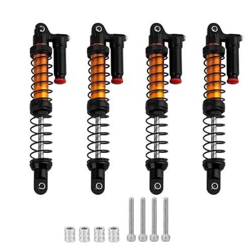 RC Autoteile Für Axial Für SCX10 90046 Für Tamiya CC01 D90 Für TRX4 Für HPI RC Crawler Auto Teile 1/10 70/80/90/100/110/120mm Metall Stoßdämpfer Öl Dämpfer(Black,110mm) von YONMFRDS