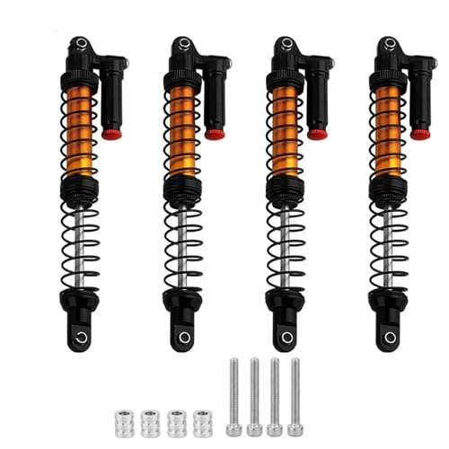 RC Autoteile Für Axial Für SCX10 90046 Für Tamiya CC01 D90 Für TRX4 Für HPI RC Crawler Auto Teile 1/10 70/80/90/100/110/120mm Metall Stoßdämpfer Öl Dämpfer(Black,120mm) von YONMFRDS