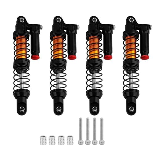 RC Autoteile Für Axial Für SCX10 90046 Für Tamiya CC01 D90 Für TRX4 Für HPI RC Crawler Auto Teile 1/10 70/80/90/100/110/120mm Metall Stoßdämpfer Öl Dämpfer(Black,90mm) von YONMFRDS