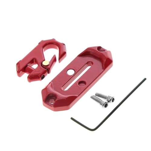 RC Autoteile Für Axial Für SCX10 Für Traxxas Für TRX4 1/8 1/10 RC Auto Crawler Winde Seil Guide Hawse Seilführung Schutz Und Anhänger Haken Upgrade Teile(Red) von YONMFRDS