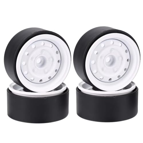 RC Autoteile Für Axial Für SCX10 Für Traxxas Für TRX4 Für D90 Für Gen8 1/10 RC 100 Gr/Teile Metall 1,9 "beadlock Felge Radnabe(White) von YONMFRDS