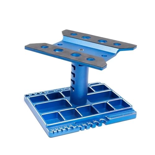 RC Autoteile Für HSP Für Tamiya Für TRX-4 Für Axial Für SCX10 II Für 1/10 1/8 1/12 RC Auto Crawler Metall Reparatur Station Arbeit Stand Montage Für Plattform(Blue) von YONMFRDS