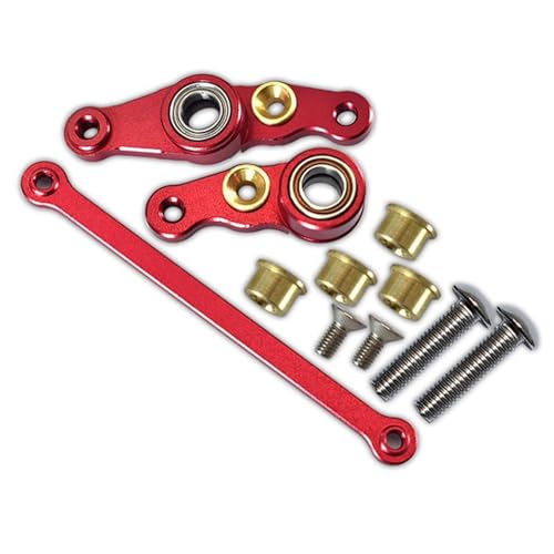 RC Autoteile Für Tamiya Für DF01 Für TA01 Für TA02 Für M1025 Für Hummer RC Auto Upgrades Teile Zubehör Metall Lenkung Komponenten Lenkung Montage von YONMFRDS