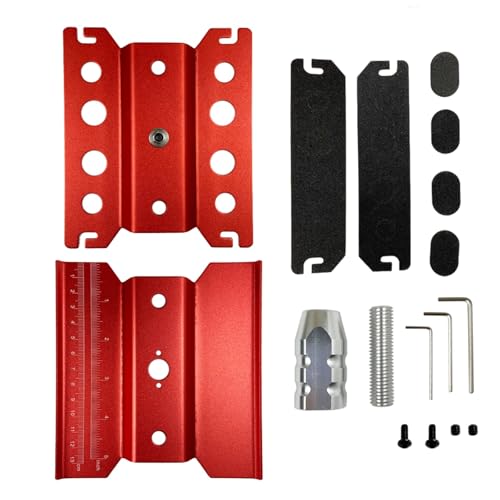 RC Autoteile Für Tamiya Für HSP Für TRX-4 Für Axial Für SCX10 II 1/10 1/8 1/12 Metall Reparatur Station Arbeit Stehen Montage Plattform RC Crawler Werkzeuge RC Auto Teile(Red,Size 2) von YONMFRDS