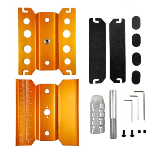 RC Autoteile Für Tamiya Für HSP Für TRX-4 Für Axial Für SCX10 II 1/10 1/8 1/12 Metall Reparatur Station Arbeit Stehen Montage Plattform RC Crawler Werkzeuge RC Auto Teile(Yellow,Size 1) von YONMFRDS