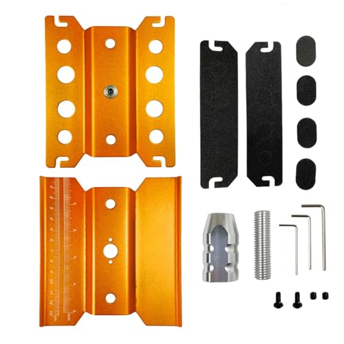 RC Autoteile Für Tamiya Für HSP Für TRX-4 Für Axial Für SCX10 II 1/10 1/8 1/12 Metall Reparatur Station Arbeit Stehen Montage Plattform RC Crawler Werkzeuge RC Auto Teile(Yellow,Size 2) von YONMFRDS