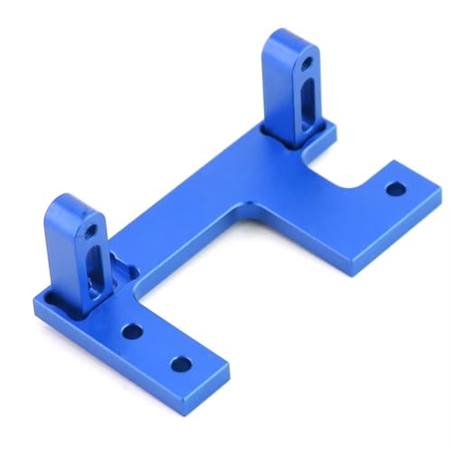 RC Autoteile Für Tamiya Für King Für Hauler GL Für Scania Für Actros 3363 AROCS Für Man TGX Für Volvo 1/14 RC Upgrade Teile Metall Lenkung Servo Halterung(Blue) von YONMFRDS