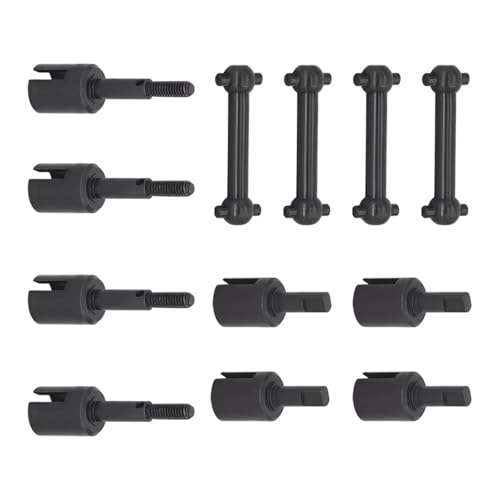 RC Autoteile Für Tamiya Für TT01 TT02 1/10 RC Auto Upgrade Teile Stahl Metall Antriebswelle Getriebe Gelenk Tasse Differential Tasse Rad Achse Tasse RC Auto Zubehör(Set) von YONMFRDS