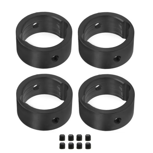 RC Autoteile Für Traxxas 1/5 Für X-Maxx 1/6 Für XRT 4 Stücke Metall Stick Tasse Verstärkung Differential Stick Tasse Hülse RC Auto Upgrade Teile(Black) von YONMFRDS