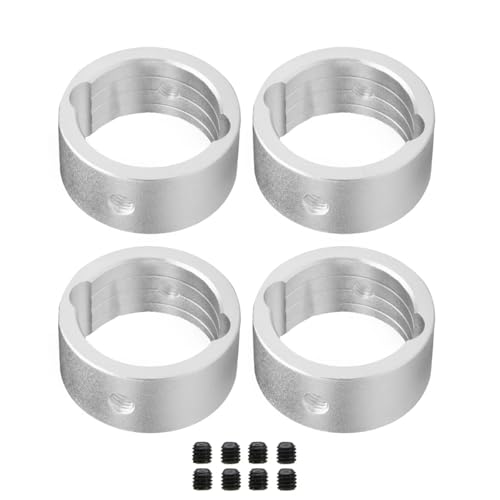 RC Autoteile Für Traxxas 1/5 Für X-Maxx 1/6 Für XRT 4 Stücke Metall Stick Tasse Verstärkung Differential Stick Tasse Hülse RC Auto Upgrade Teile(Silver) von YONMFRDS