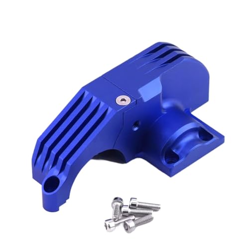 RC Autoteile Für Traxxas Für MAXX 89076-4 89086-4 1/10 RC Auto Upgrade Teile Zubehör Metall Hauptgetriebe Abdeckung Schutz Motor 8987(Blue) von YONMFRDS