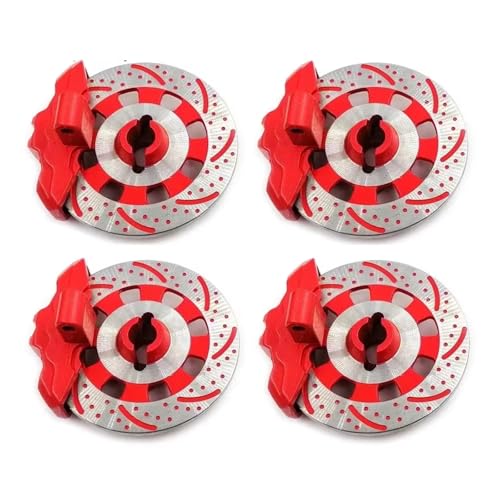 RC Autoteile Für Traxxas Für Unlimited Für Desert Für Racer Für UDR Für 8569 1/7 4PCS Aluminium Legierung Geistige Bremsscheibe Stick Hub(Red) von YONMFRDS