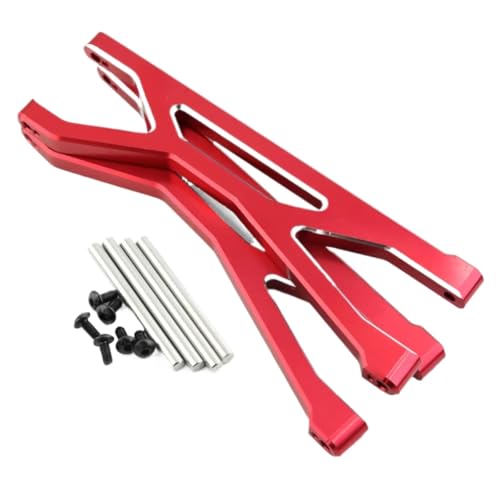 RC Autoteile Für Traxxas Für X-Maxx 6S 8S 1/5 RC Für Monster Truck Upgrade Teile Zubehör 2 Stücke Metall Vorne Hinten Oberen Suspension Arm(Red) von YONMFRDS