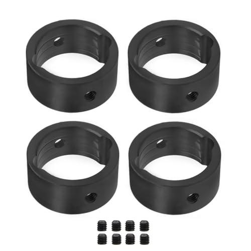 RC Autoteile Für Traxxas Für X-maxx 1/5 Für Xrt 1/6 4 Stücke Metall Stick Tasse Verstärkung Differential Stick Tasse Hülse RC Auto Upgrade Teile(Black) von YONMFRDS