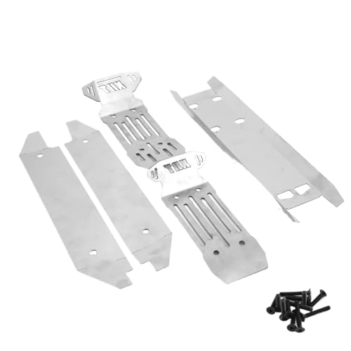 RC Autoteile Für Traxxas Für XRT 1/6 5 Stücke Edelstahl Vorne Und Hinten Für Chassis Skid Plate Protector RC LKW Auto Upgrade Teile von YONMFRDS