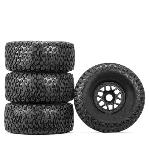 YONMFRDS Für ARRMA Für Mojave 1/7 RC-Modellauto, Kurzstrecken-LKW-Zubehör, RC-Auto, Geländereifen, Räder, 4 Stück, 135 X 59 Mm, 17 Mm Adapter RC Car Reifen(Black,A) von YONMFRDS