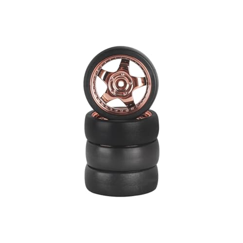 Für LDRC Für AE86 Für A86 Für LD1801 LD1802 LD1803 A01 A02 Für 1:18 RC Harte Drift Reifen Rad Hard Reifen 1/18 RC Auto Upgrade Teile RC Car Reifen(Brown,B) von YONMFRDS