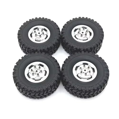 YONMFRDS Für MN Für MN82 Für LC79 Für MN78 Für Modell 1/12 Auto Teile Metall Upgrade, Radnabe Reifen RC Car Reifen(Black) von YONMFRDS