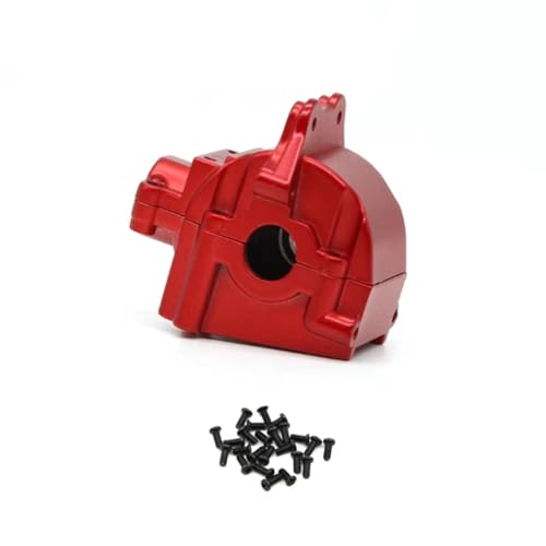 YONMFRDS Für WLtoys 1/14 144010 144001 144002 1/12 124016 124017 124018 124019 Metall Upgrade Zubehör Retrofit Getriebe Abdeckung RC Auto Ersatzteile RC Autoteile(Red) von YONMFRDS