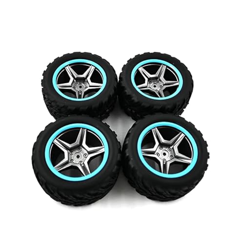 YONMFRDS Für WLtoys 12428 12427 12423 Für FY-01/02/03 Für A323 A333 12402 12409 Rc Auto Ersatzteile Upgrade Erweitern Links Und Rechts Reifen Reifen RC Car Reifen(Blue) von YONMFRDS