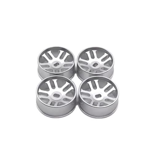 YONMFRDS Für WLtoys 284131 K969 K979 K989 K999 P929 P939 Iw04m Für Mini-Q Für Mini-Z Metall-Upgrade-Zubehör 20-mm-Rad RC-Auto-Ersatzteile RC Autoteile(Silver) von YONMFRDS
