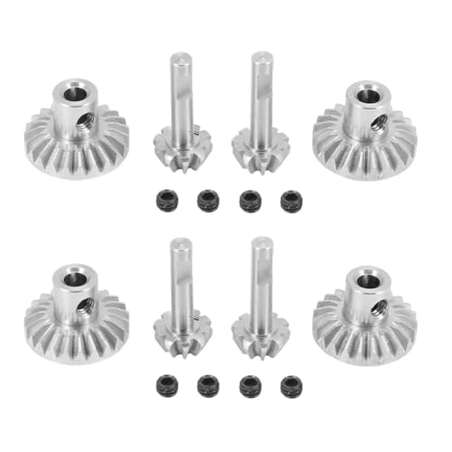 YONMFRDS Für WPL C14 C24 B14 B24 B16 B36 Für MN D90 D99 Für MN99S Stahl Vorne Hinterachse Getriebe Antriebswelle Getriebe RC Auto Upgrades Teile Zubehör RC Autoteile(Silver,8pcs) von YONMFRDS