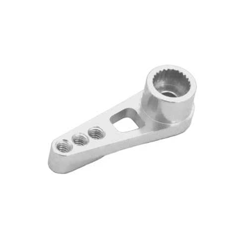YONMFRDS Für WPL Für WLtoys Für MN C14 C24 B14 B16 B24 B3 D90 D91 D96 99S 12428 12429 A959 A949 A969 A979 K929 Metall Upgrade 25T Servo Arm RC Autoteile(Silver) von YONMFRDS