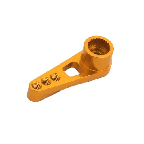 YONMFRDS Für WPL Für WLtoys Für MN C14 C24 B14 B16 B24 B3 D90 D91 D96 99S 12428 12429 A959 A949 A969 A979 K929 Metall Upgrade 25T Servo Arm RC Autoteile(Yellow) von YONMFRDS
