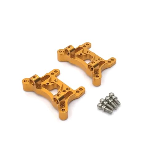 YONMFRDS Für Wltoys A959 A959-B A949 A969 A979 K929 Metall Shock Tower Platte 2 Stücke 1/18 RC Auto Upgrade Teile Zubehör RC Autoteile(Yellow) von YONMFRDS
