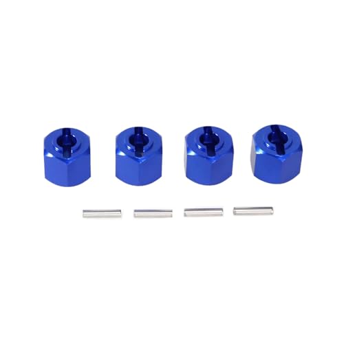 YONMFRDS Für ZD Für Racing Für DBX-10 1/10 Fernbedienung Auto 12mm Sechskant Connectormetal Upgrade Zubehör Teile RC Autoteile(Blue) von YONMFRDS