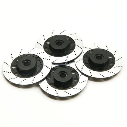 YONMFRDS RC Autoteile Für 3Racing Für Sakura D4 Für AWD RWD 1/10 RC Drift Für Rennwagenzubehör Aluminiumfelge Bremsscheibenbox 12mm Sechskantadapter(Black) von YONMFRDS