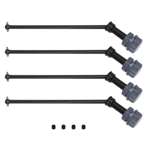 RC Autoteile Für Arrma Für KRATON 8S Für Outcast 8S 4 Stücke Metall Stahl Antriebswelle CVD Mit 24mm Keil Rad Hex Für 1/5 Teile Zubehör(Black,C) von YONMFRDS