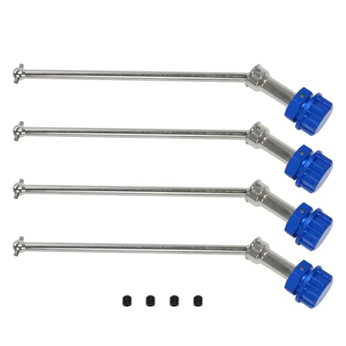 YONMFRDS RC Autoteile Für Arrma Für KRATON 8S Für Outcast 8S 4 Stücke Metall Stahl Antriebswelle CVD Mit 24mm Keil Rad Hex Für 1/5 Teile Zubehör(Silver,A) von YONMFRDS