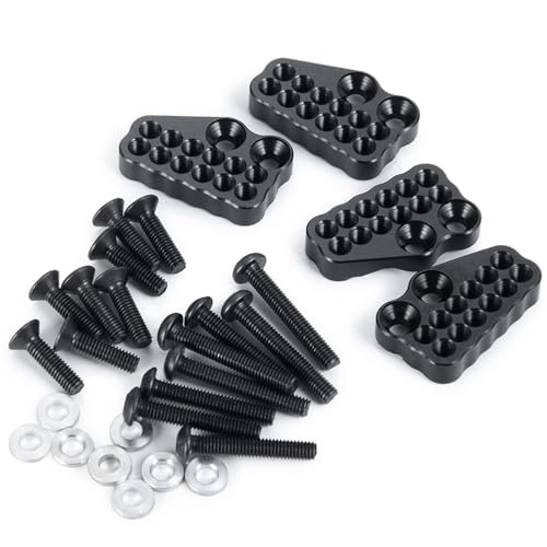 YONMFRDS RC Autoteile Für Axial Für AXI03004 Für Capra 1/10, 4-teiliges Metall-Stoßdämpfer-Türme Vorne Und Hinten, Halterung, Ersatz Für RC-Crawler-Automodell, Upgrade-Teile von YONMFRDS