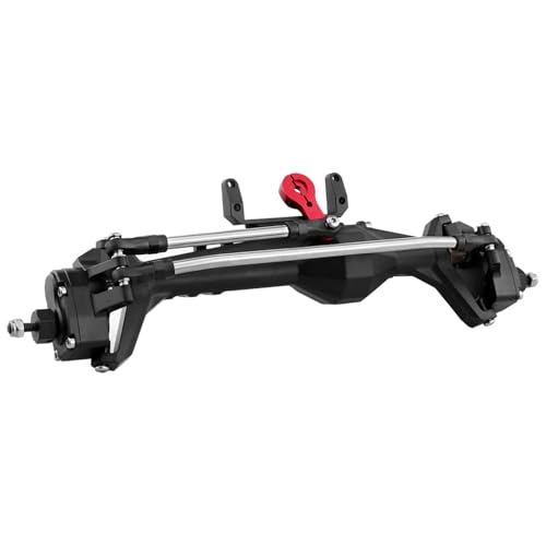 YONMFRDS RC Autoteile Für Axial Für Capra 1.9 Für UTB Für AXI03004 Für Buggy F9 Für Wraith 90018 RR10 Für 1/10 RC Crawler Ganzmetall-Upgradeteil Für Die Portalachse Vorne Und Hinten(Black,Front Axle) von YONMFRDS