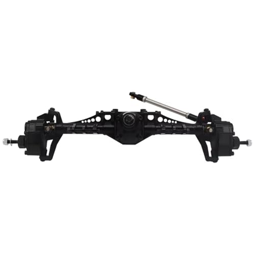 YONMFRDS RC Autoteile Für Axial Für Capra 1.9 Für Unlimited Für Trail Für Buggy Für UTB Für Currie F9 Für 1/10 RC Crawler Car Upgrade Aluminiumlegierung Vorder- Und Hinterportalachse(Black,Front) von YONMFRDS