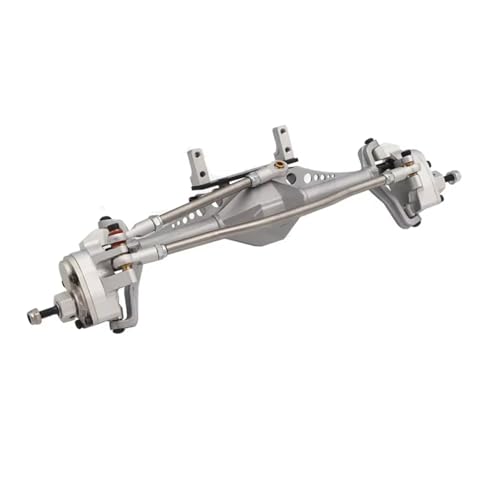 YONMFRDS RC Autoteile Für Axial Für Capra 1.9 Für Unlimited Für Trail Für Buggy Für UTB Für Currie F9 Für 1/10 RC Crawler Car Upgrade Aluminiumlegierung Vorder- Und Hinterportalachse(Silver,Front) von YONMFRDS