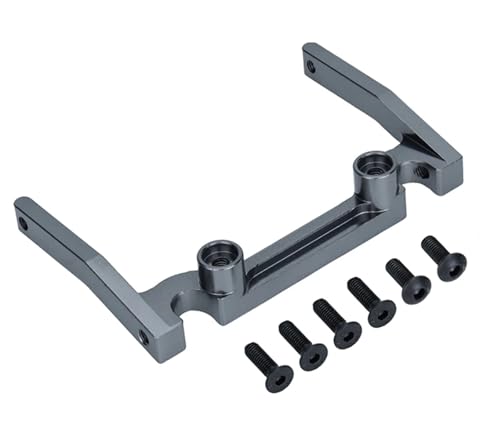 RC Autoteile Für Axial Für SCX10 1/10 Aluminium Legierung Elektronische Box Montieren Balken RC Crawler Auto Modell Upgrade Teile Ersatz RC Auto Zubehör(Gray) von YONMFRDS