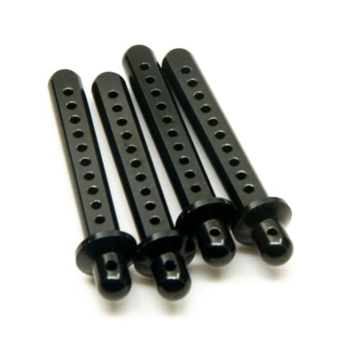 YONMFRDS RC Autoteile Für Axial Für SCX10 1/10 RC Crawler Auto Modell Upgrade Teile Aluminium Legierung Auto Körper Shell Spalte Post Mount Dekoration RC Auto Zubehör(Black) von YONMFRDS