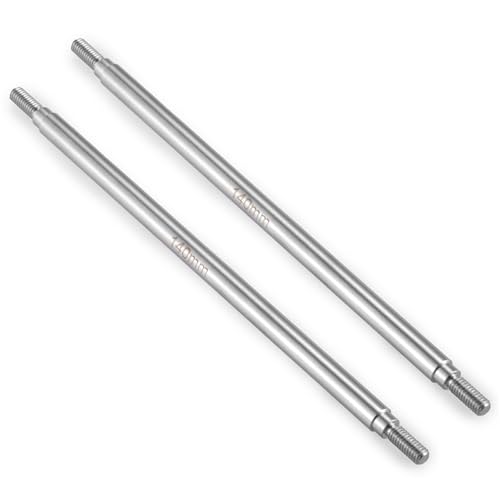 YONMFRDS RC Autoteile Für Axial Für SCX10 CC01 F350 D90 Für TRX-4 TRX-6 1/10 50-155mm Metall Link Stange 6,0mm M4 Dekoration Ersatz RC Auto Teile Zubehör(6x140mm 2Pcs) von YONMFRDS