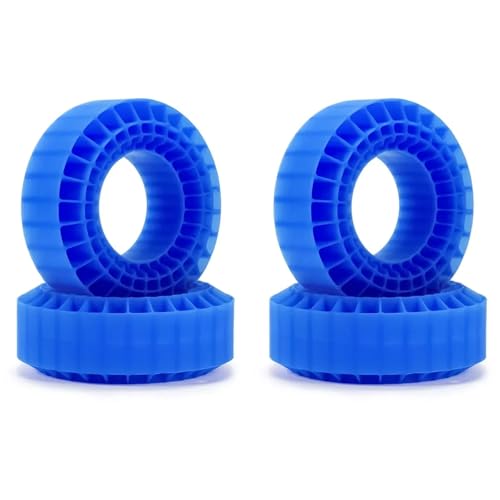 YONMFRDS RC Autoteile Für Axial Für SCX10 Für Capra Für TRX4 Für BRX01 Für TF2 Für GEN8 Für 1/10 RC Crawler 1,9 "Rad Reifen Silica Gel Einsatz Schaum Weiche 108mm(Blue) von YONMFRDS