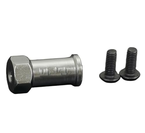 YONMFRDS RC Autoteile Für Axial Für SCX10 Für Cherokee Für Wrangler Für LC80 Für TRX4 Für Bronco 1/10 Metall Ersatzradhalter 12mm Sechskant Nabenmontage RC Crawler Karosserie Autoteile(Silver) von YONMFRDS