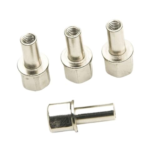 YONMFRDS RC Autoteile Für Axial Für SCX10 Für TRX4 1/10, 4 Stück, 12 Mm Sechskant-Radnaben-Antriebsadapter, Verlängerungssäule, Metallmutter 15/20/25 Mm, Ersatz Für RC-Crawler-Autoteile(15mm) von YONMFRDS