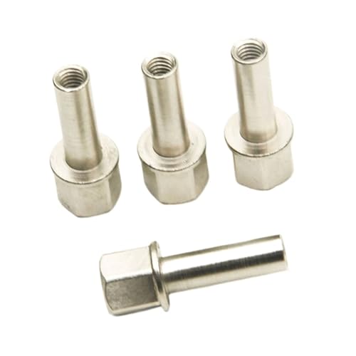 YONMFRDS RC Autoteile Für Axial Für SCX10 Für TRX4 1/10, 4 Stück, 12 Mm Sechskant-Radnaben-Antriebsadapter, Verlängerungssäule, Metallmutter 15/20/25 Mm, Ersatz Für RC-Crawler-Autoteile(20mm) von YONMFRDS