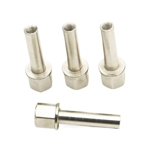 YONMFRDS RC Autoteile Für Axial Für SCX10 Für TRX4 1/10, 4 Stück, 12 Mm Sechskant-Radnaben-Antriebsadapter, Verlängerungssäule, Metallmutter 15/20/25 Mm, Ersatz Für RC-Crawler-Autoteile(25mm) von YONMFRDS